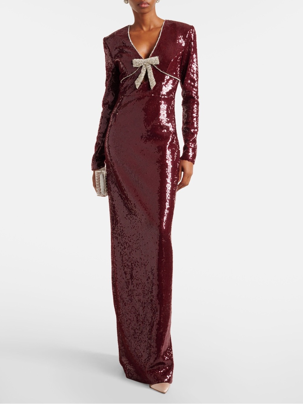 Nicky Hilton Rebecca Vallance Zelda sequined gown